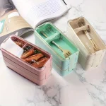 Lunch box bento 3 compartiments plastique